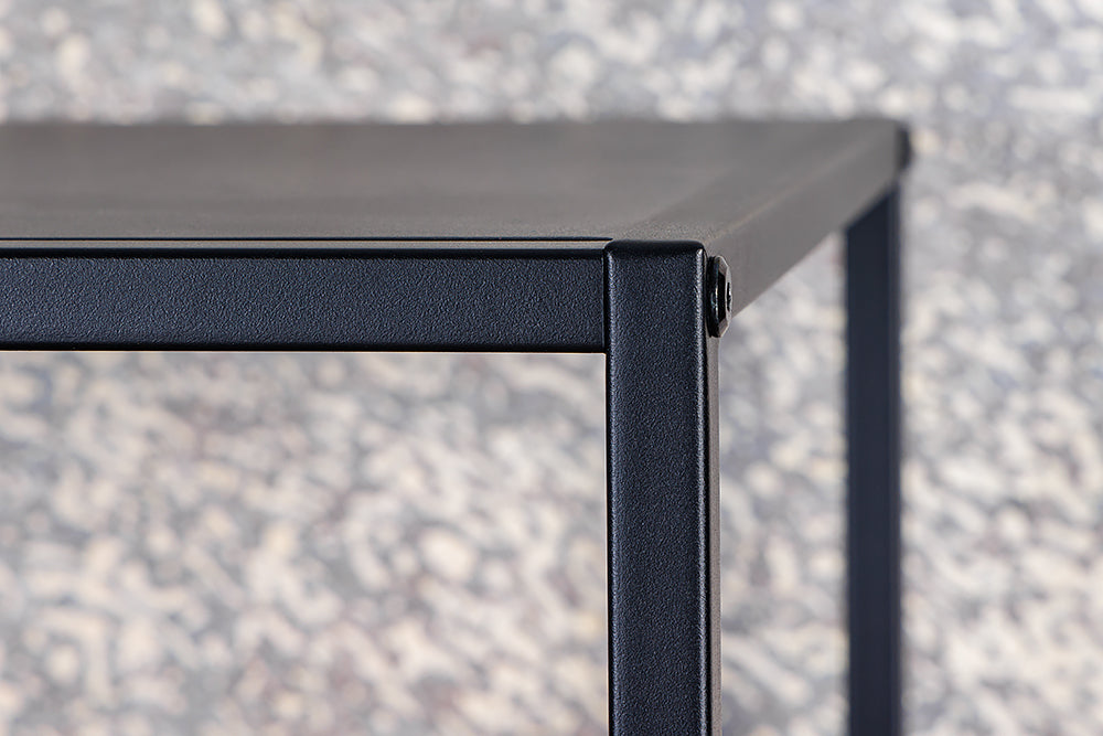 Elegantes Regal ACERO 180cm schwarz Metall Raumteiler