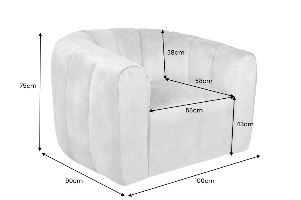 Bequemer Premium Drehsessel SALON Samt dunkelgrün Sessel