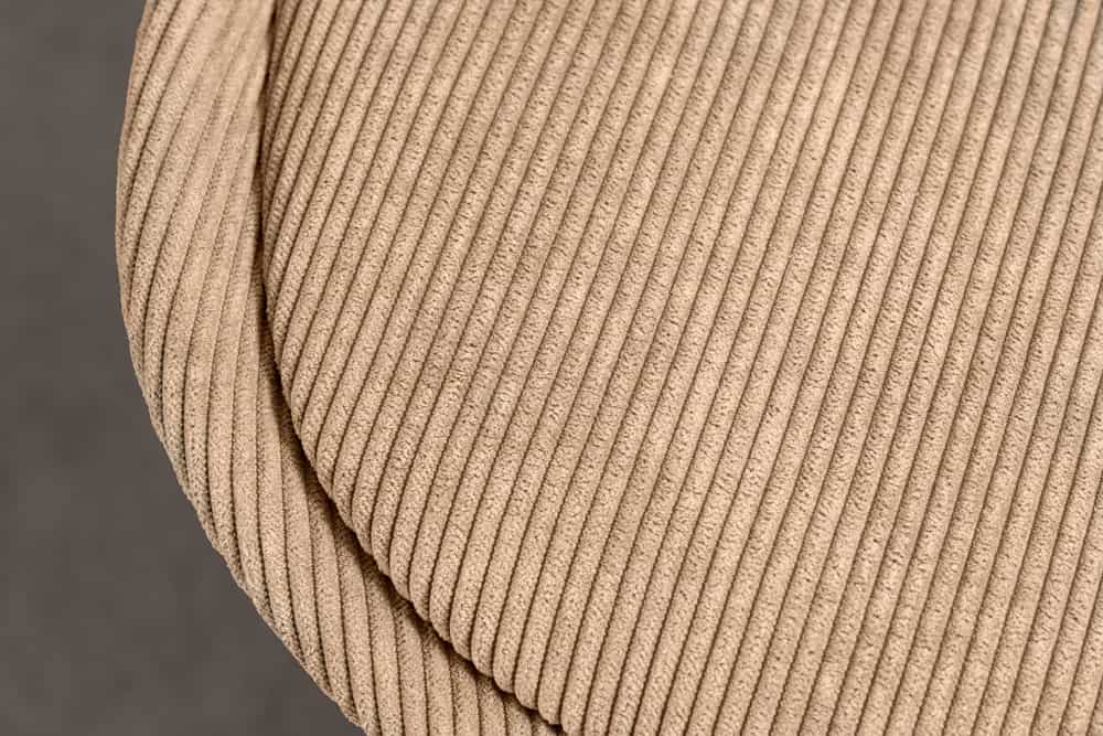 4er Set Design-Klassiker Stuhl NORWAY braun Cord Metallgestell