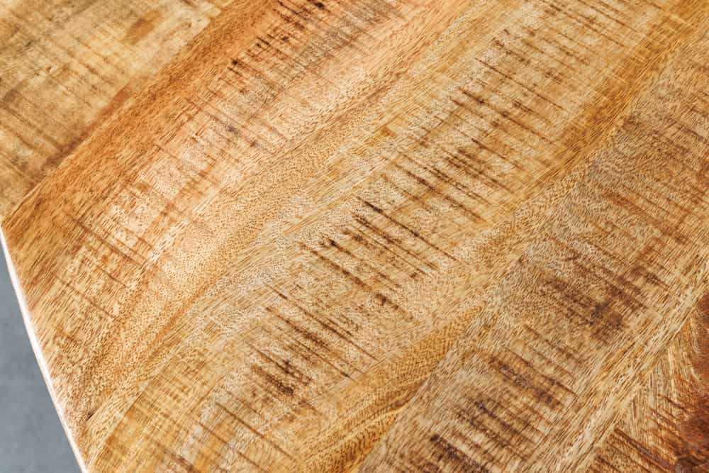 Industrie-Look Esstisch ARTE 145cm rund Mangoholz natural