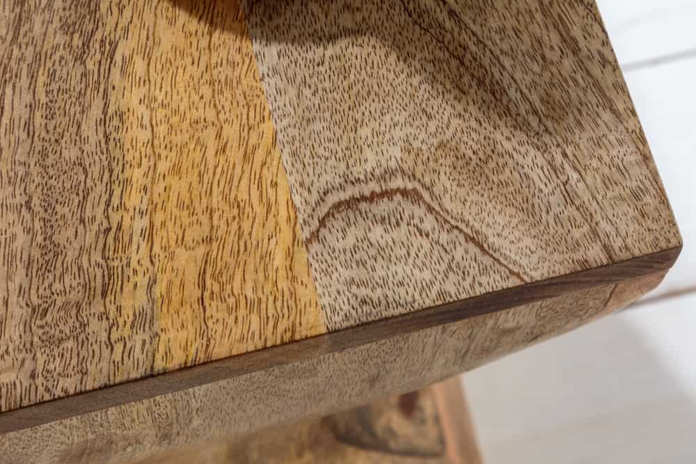 Beistelltisch BELFAST 45cm Mangoholz Hocker natur Handarbeit