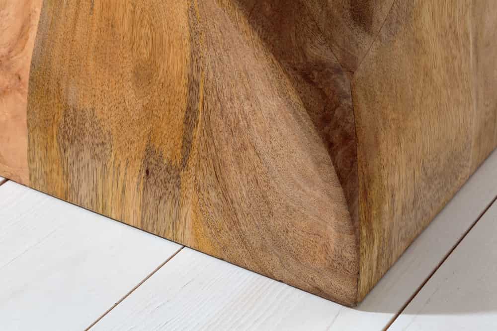 Beistelltisch BELFAST 45cm Mangoholz Hocker natur Handarbeit