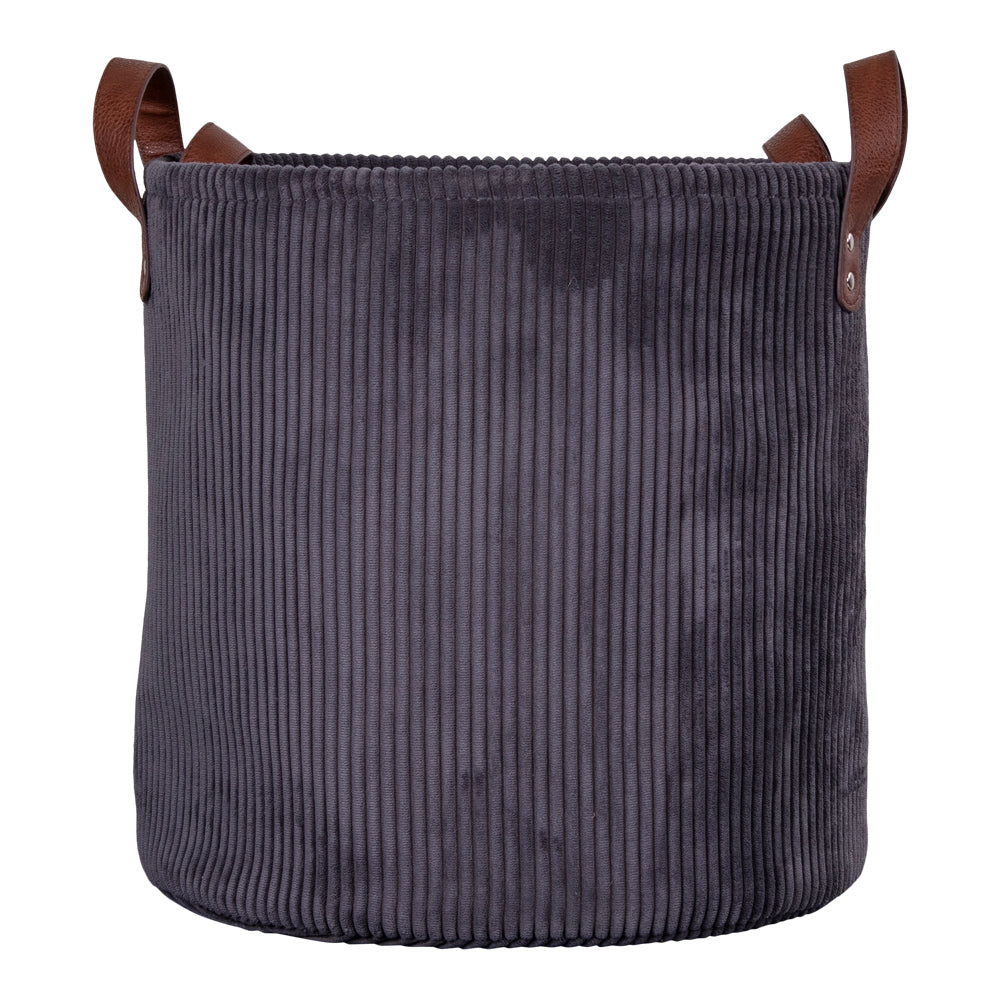 Elegantes Korb-Set (3-tlg.) GUSTA dunkelgrau