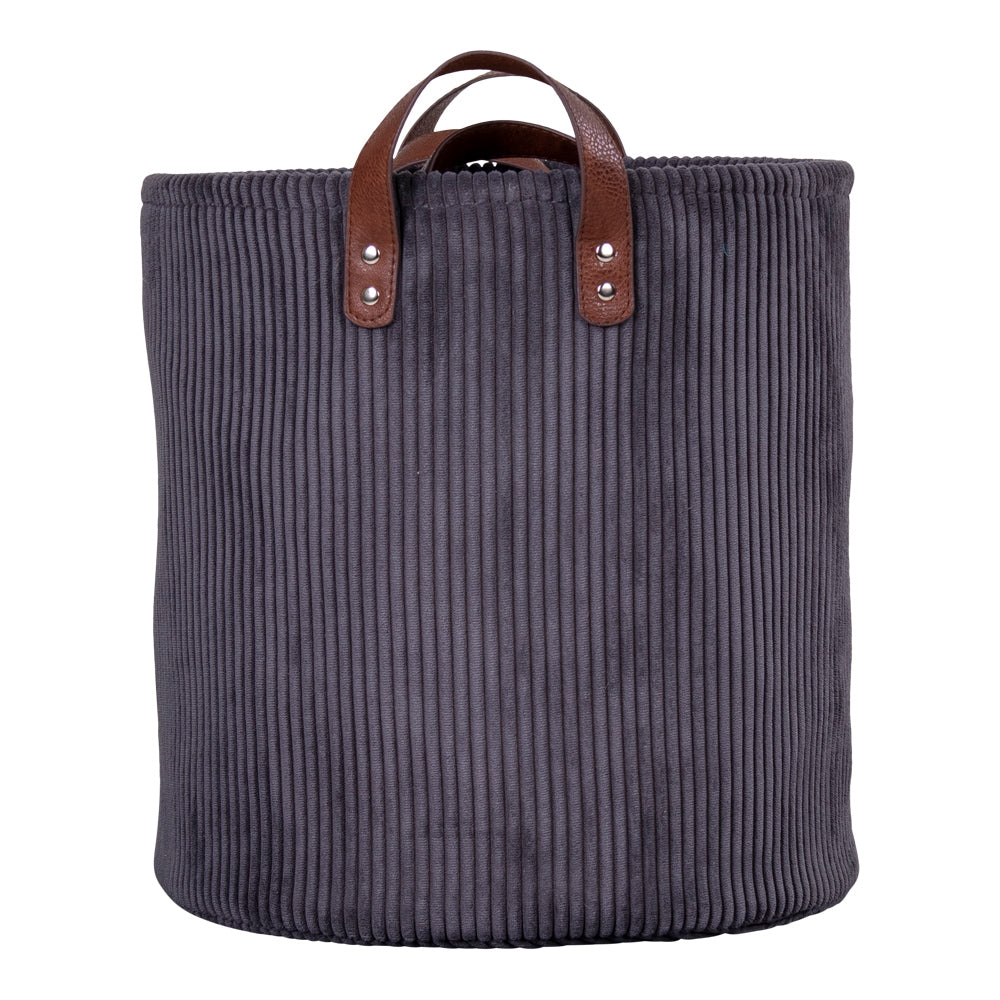 Elegantes Korb-Set (3-tlg.) GUSTA dunkelgrau