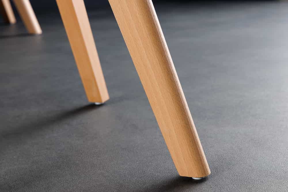 4er Set Design-Klassiker Stuhl NORWAY transparent weiss Buchenholz