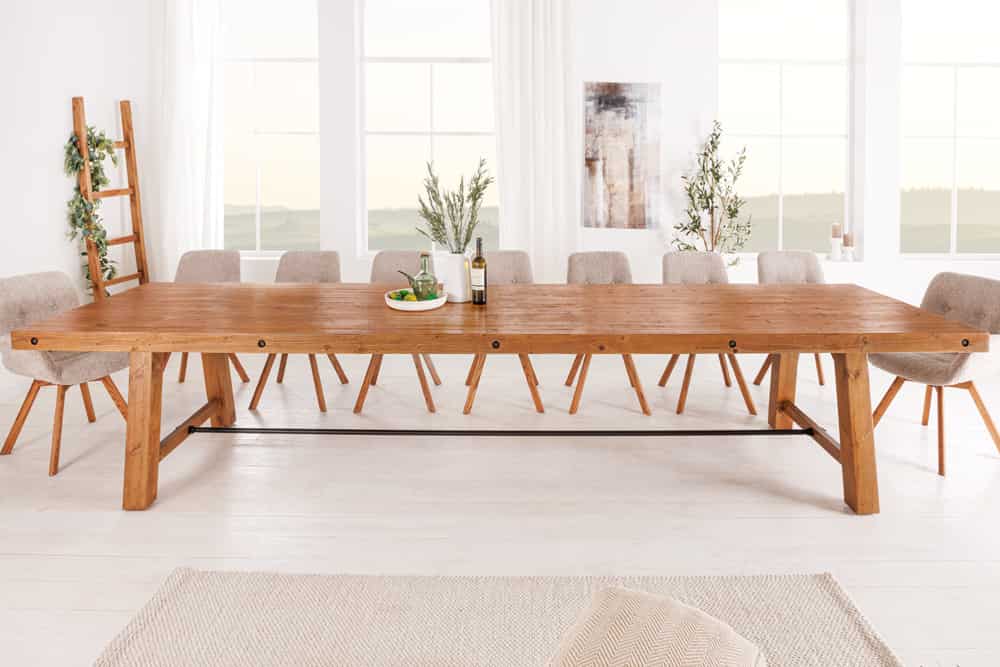 Massiver Esstisch DOMAINE 300cm natur recyceltes Pinienholz