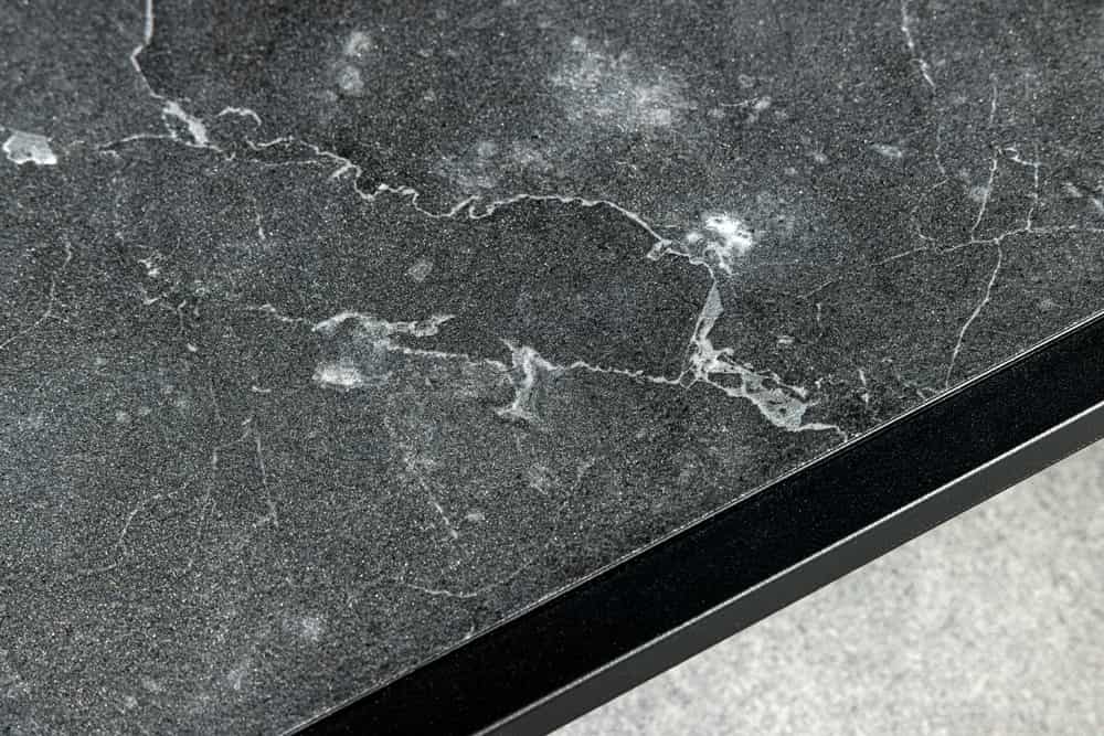 Modernes Regal STRIVE 120cm Marmor-Look Bücherregal Konsole Metall