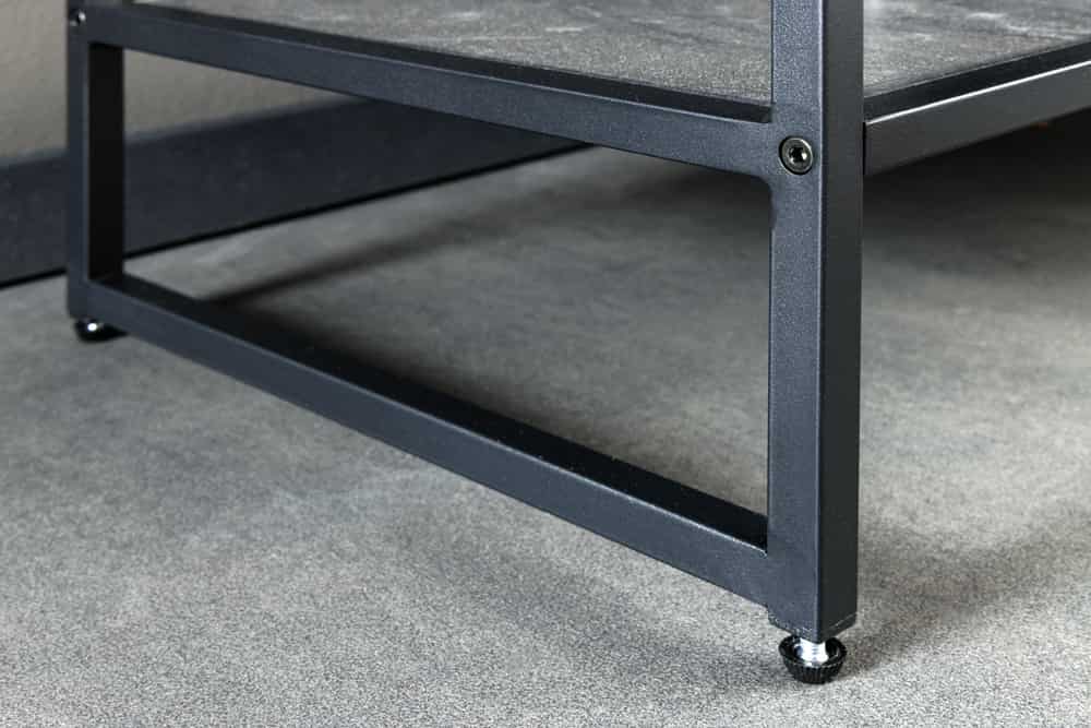 Modernes Regal STRIVE 120cm Marmor-Look Bücherregal Konsole Metall