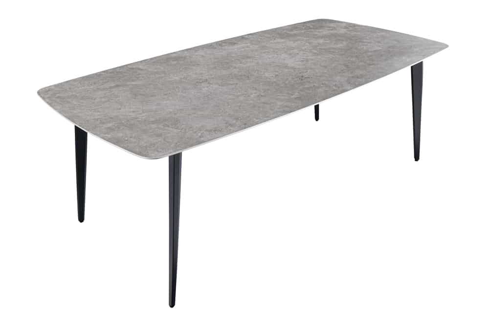 Eleganter Esstisch VENEZIA 160cm grau marmoriert Design Keramik
