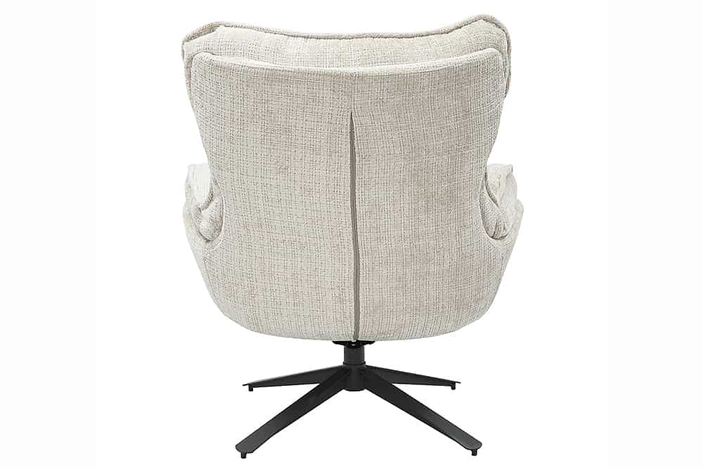 Drehbarer Loungesessel HEAVEN champagner-beige Strukturstoff
