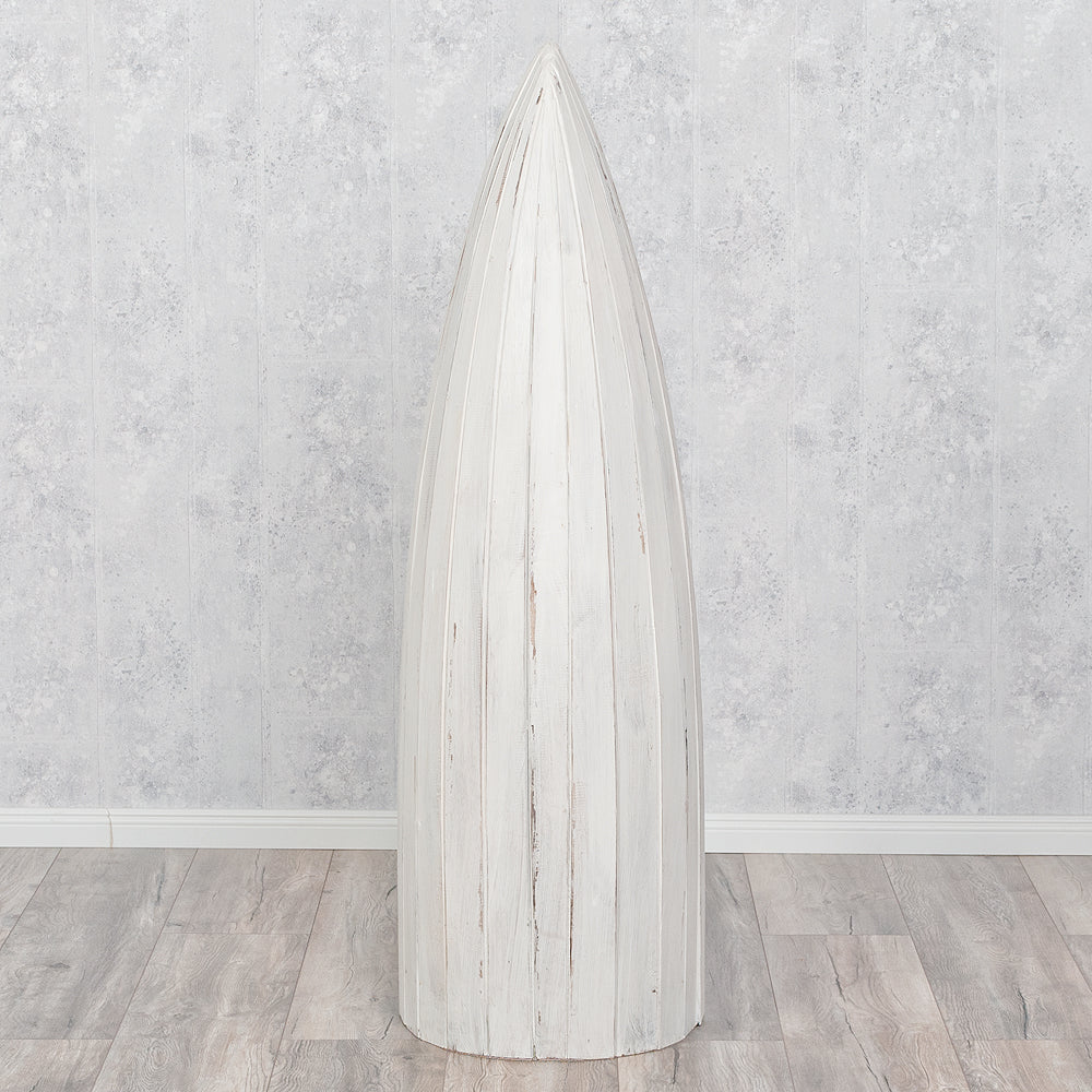 Massivholz Bootsregal / Bücherregal BALI ca.150cm Antique White