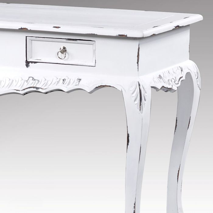 Konsole WHITE im Shabby-Chic Stil mit 2 Schubladen