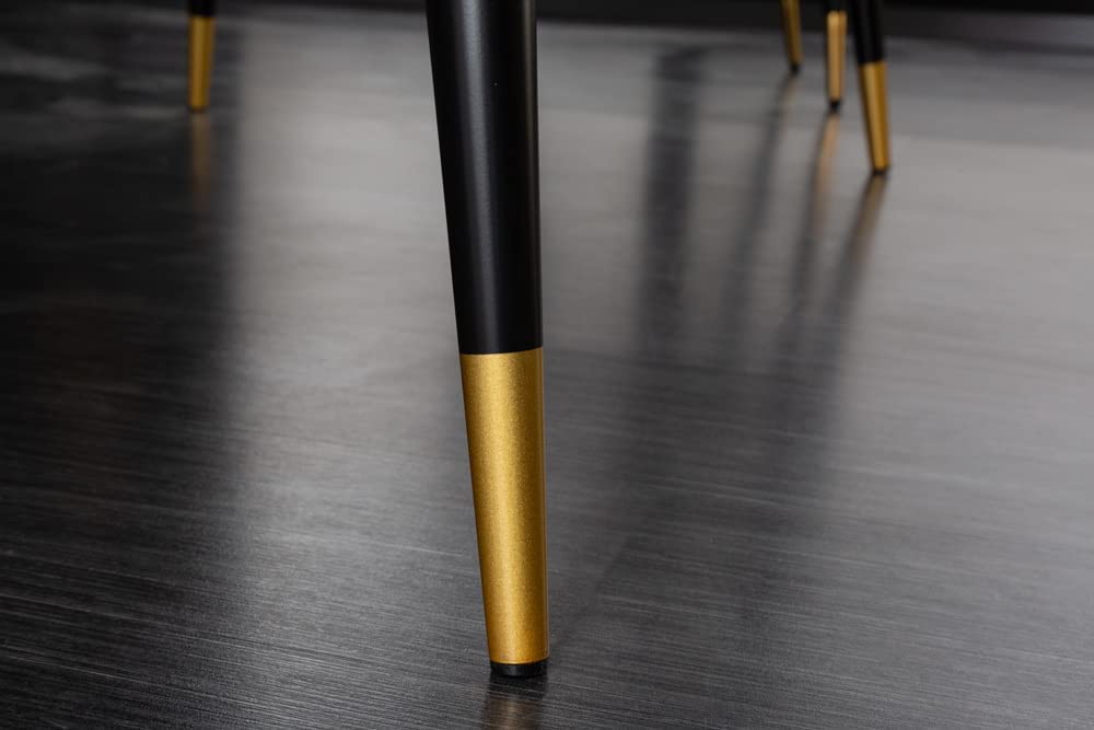 Eleganter Esstisch ROMA 140cm anthrazit Marmor-Optik