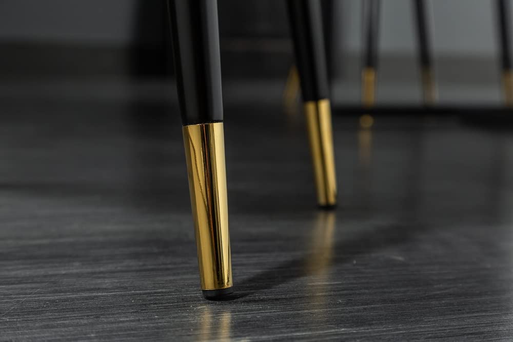Design Stuhl FRANCE Samt grau grün Ziersteppung Armlehnen