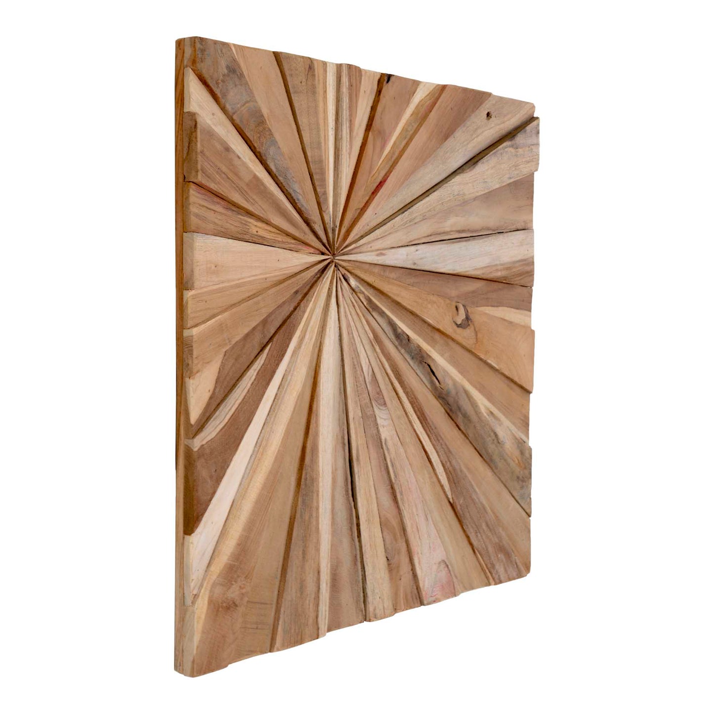Wand Dekoration MUNDO Teak ca. 60x60cm