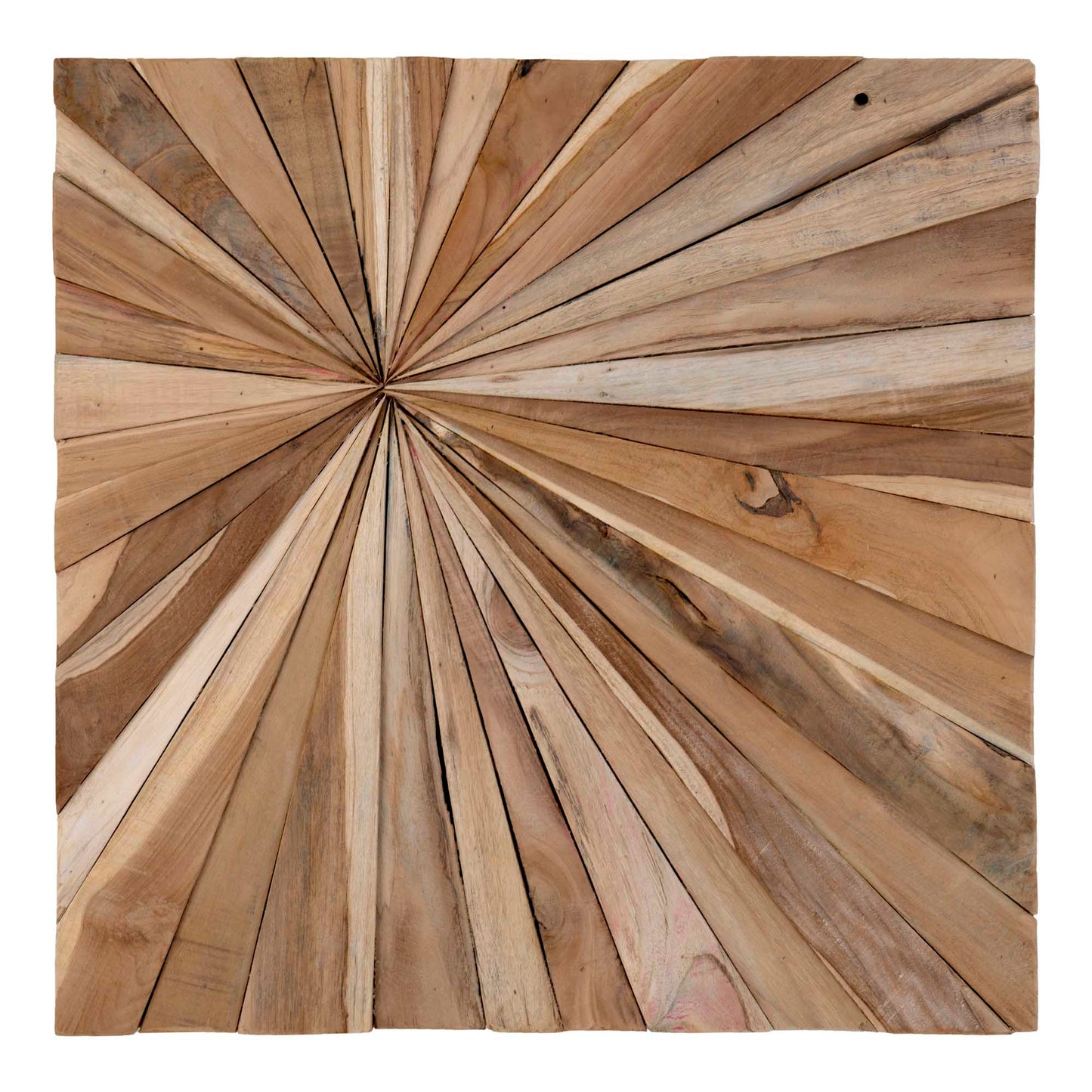 Wand Dekoration MUNDO Teak ca. 60x60cm
