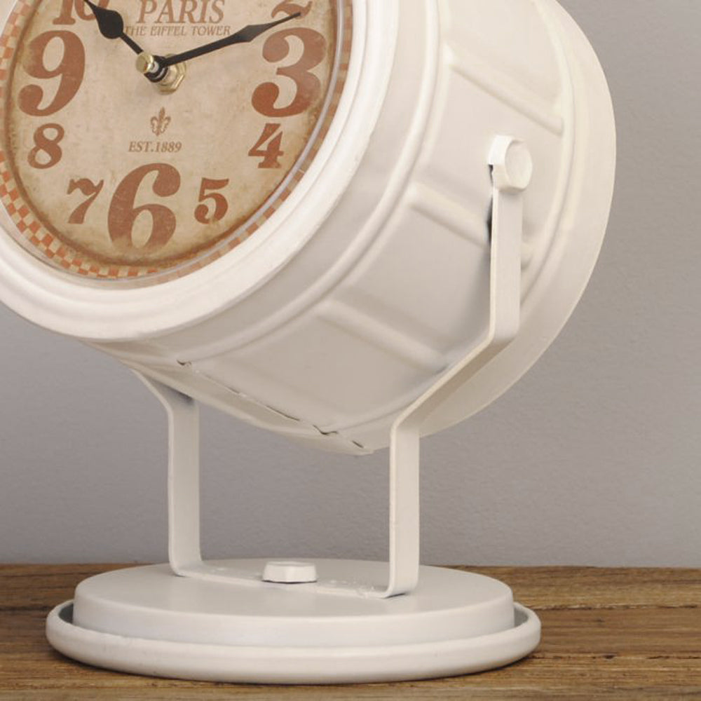 Vintage Tischuhr SPOT ca.30cm Metall Retro-Design