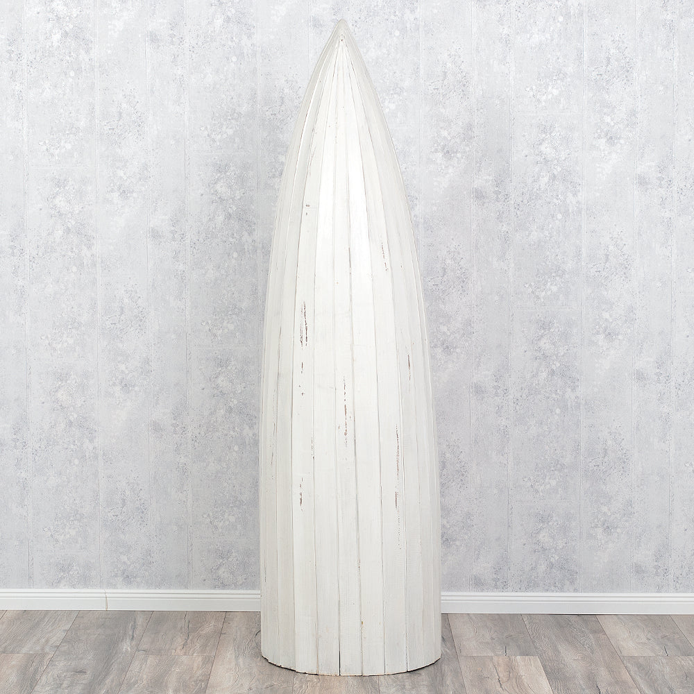 Massivholz Bootsregal / Bücherregal BALI ca. 200cm Antique White