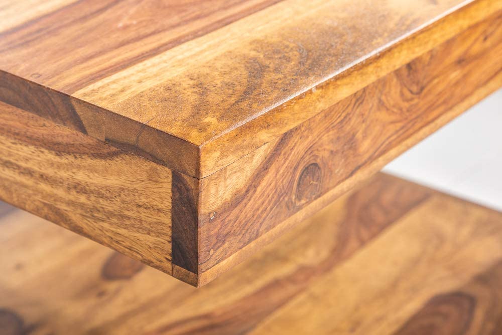 Puristischer Couchtisch SHIVA ca.60x60cm massiv Palisander