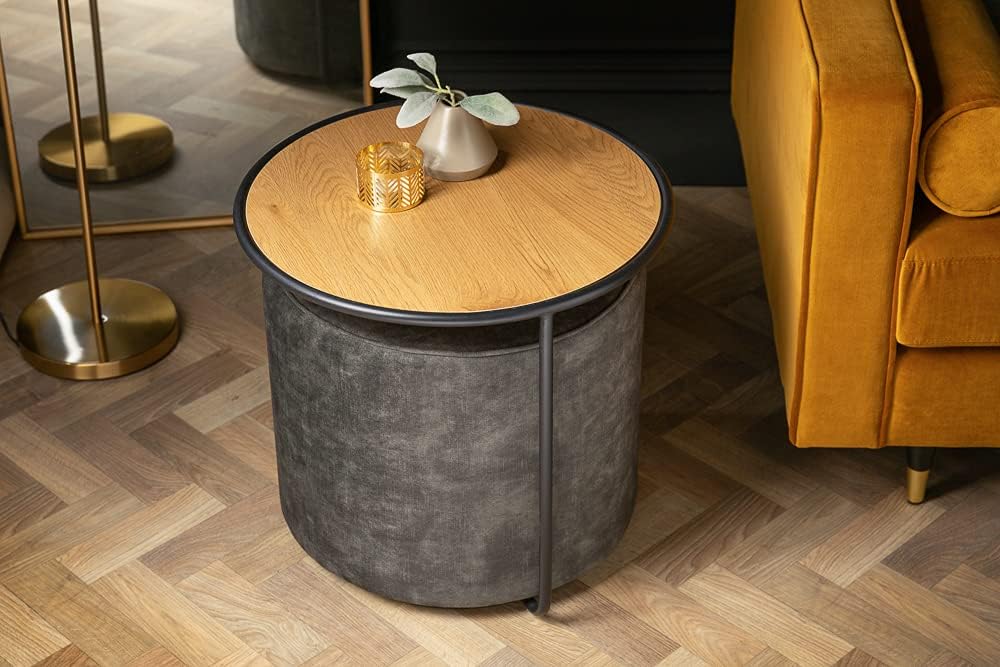 Modernes 2-tlg. Set DUE 55cm - Couchtisch und Hocker