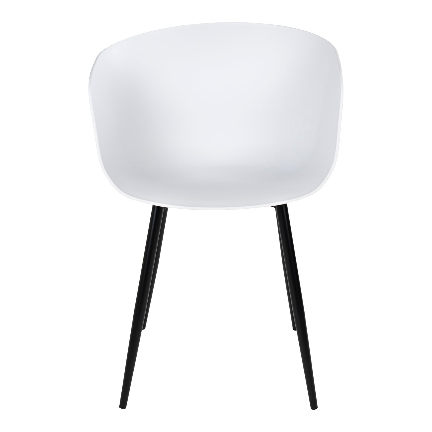 Design Stuhl 2er Set DAVOS weiss Schalensitz