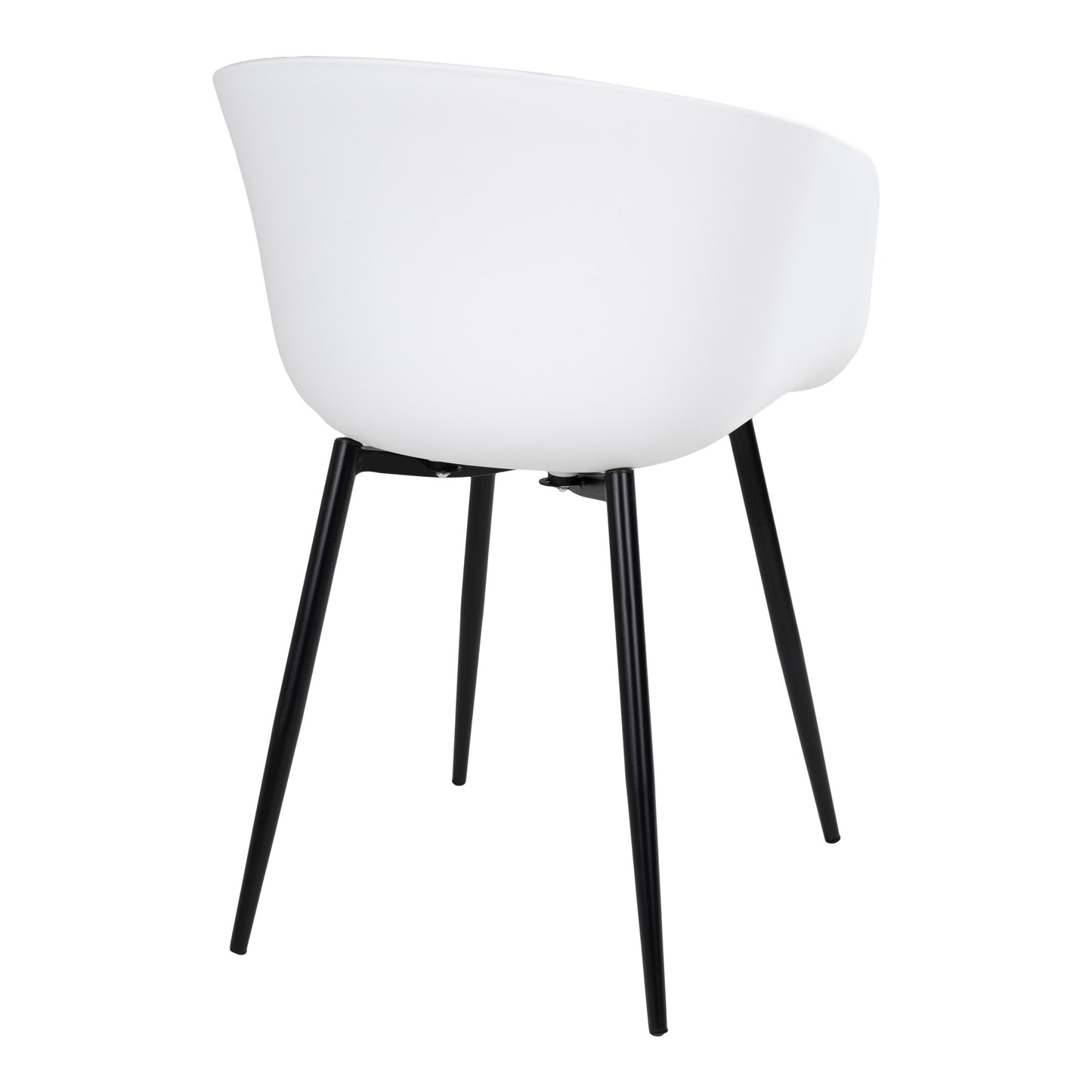 Design Stuhl 2er Set DAVOS weiss Schalensitz