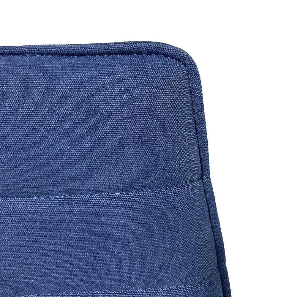 2tlg. Set Freischwinger BOSTON Blau Edelstahl-Gestell