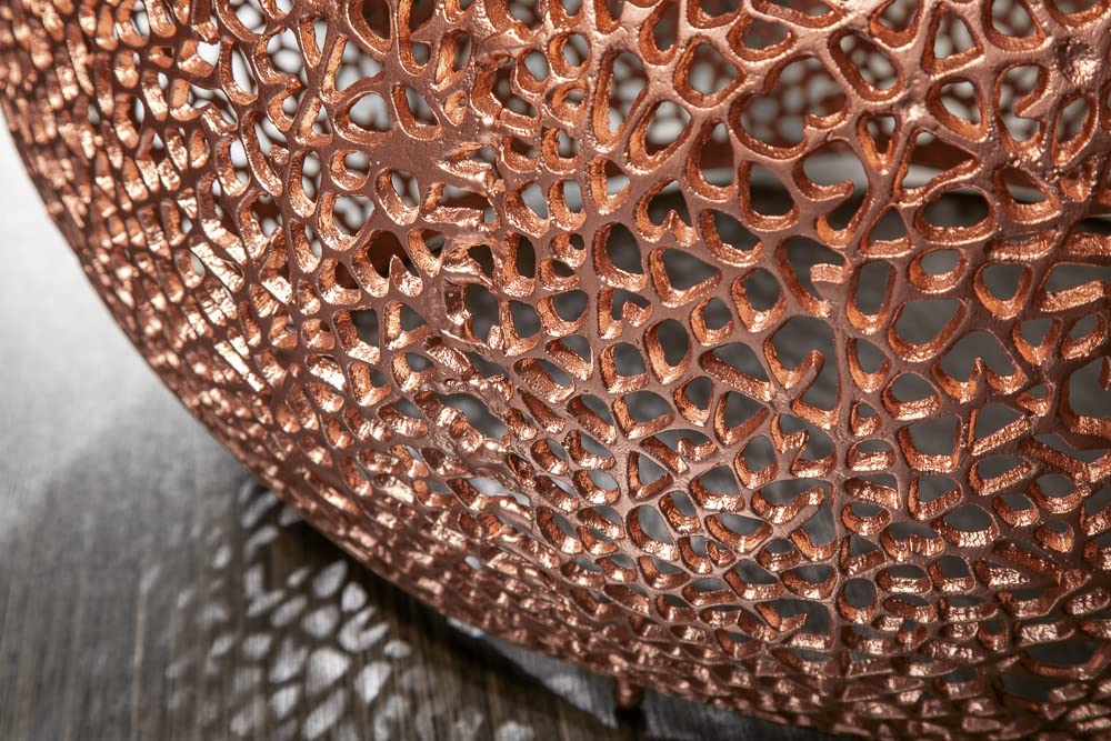 Extravaganter Couchtisch RIXOS ca.120cm Metall kupfer Handarbeit
