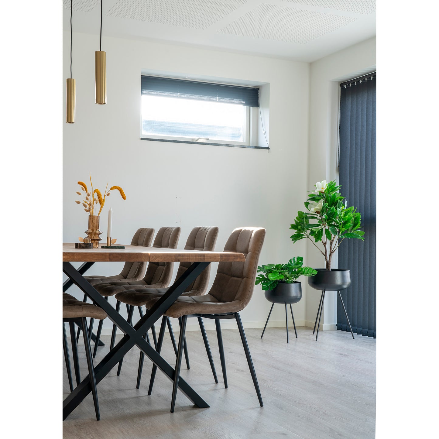 Modernes Blumentopf-Set (2-tlg.) DOLA schwarz