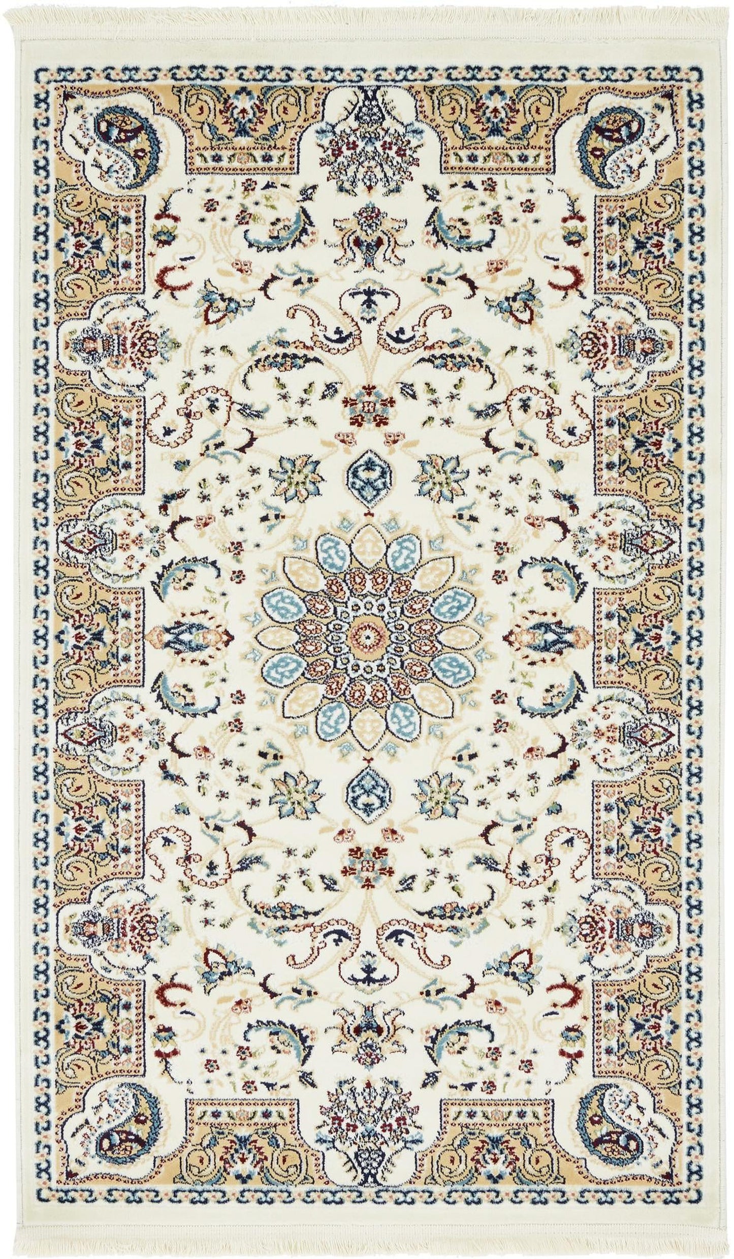 Teppich "Almas" Rechteckig Elfenbein 90x150 cm