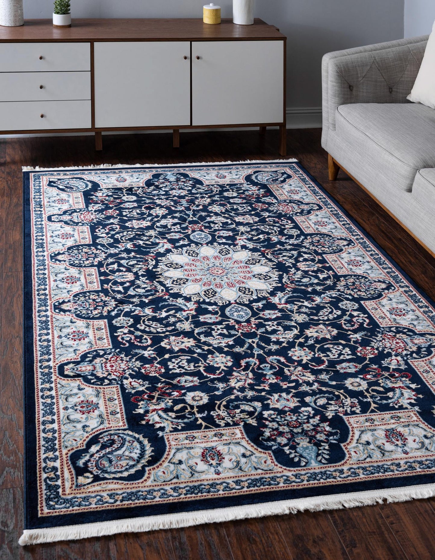 Teppich "Almas" Rechteckig Marineblau 90x150 cm