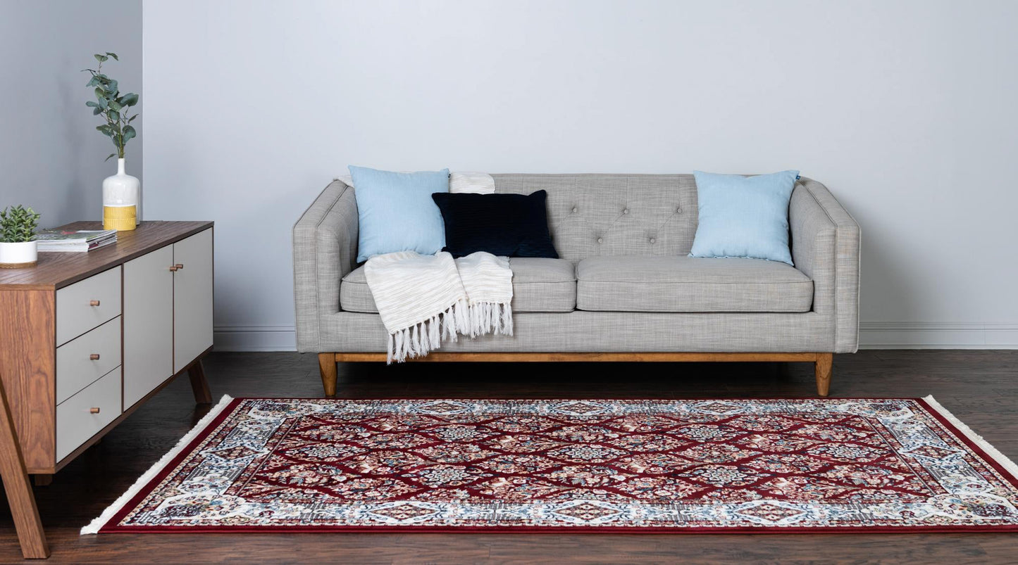 Teppich "Almas" Rechteckig Dunkelrot 150x245 cm