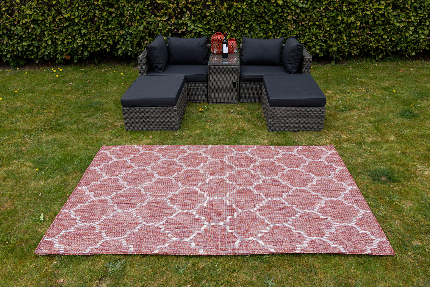 Teppich OUTDOOR CIATO Rechteckig Rostrot 150x245 cm