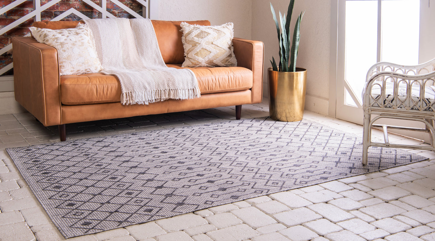 Teppich OUTDOOR CIATO Rechteckig Hellgrau 150x245 cm Indoor/Outdoor