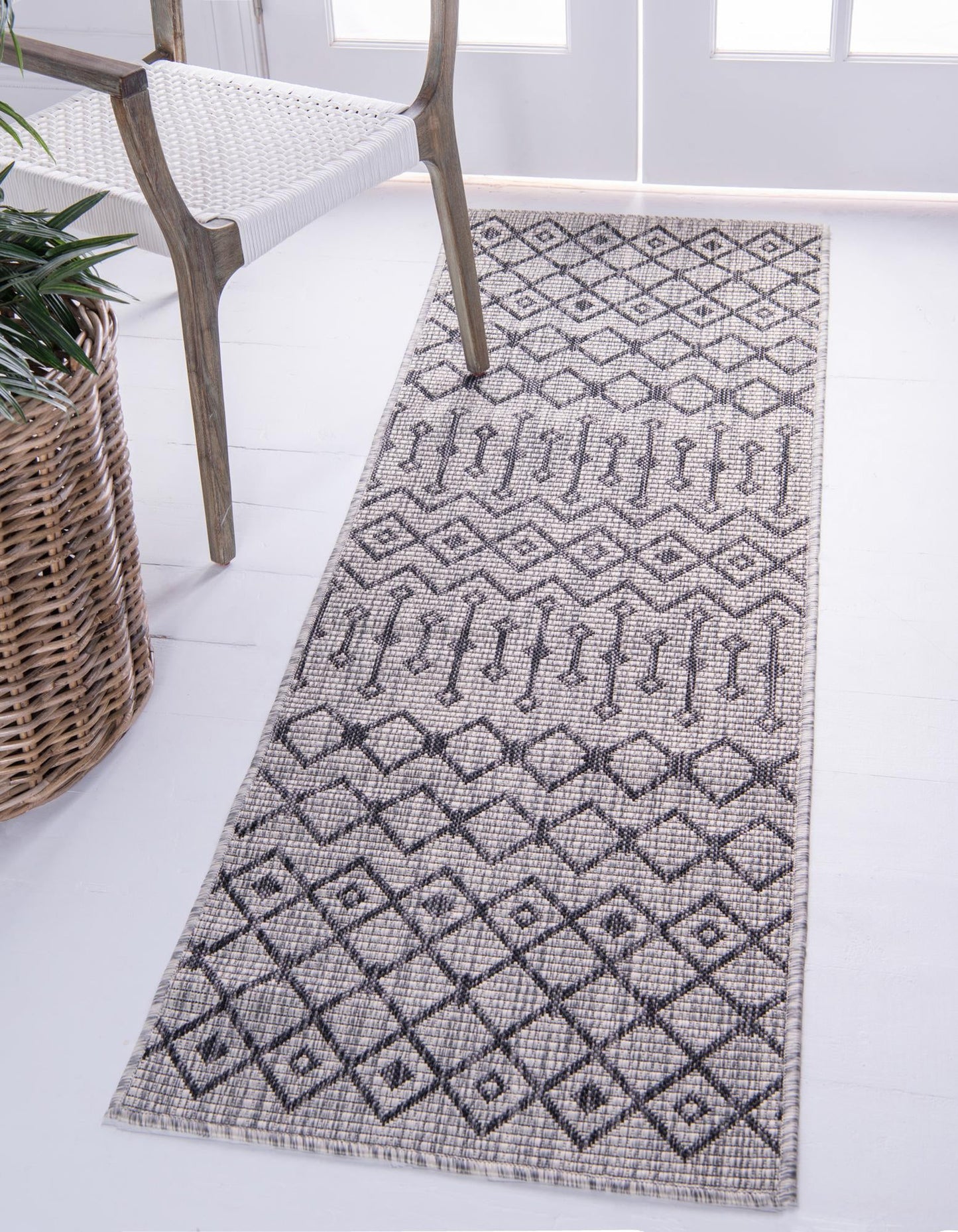 Teppich "OUTDOOR CIATO" Läufer Hellgrau 60x245 cm