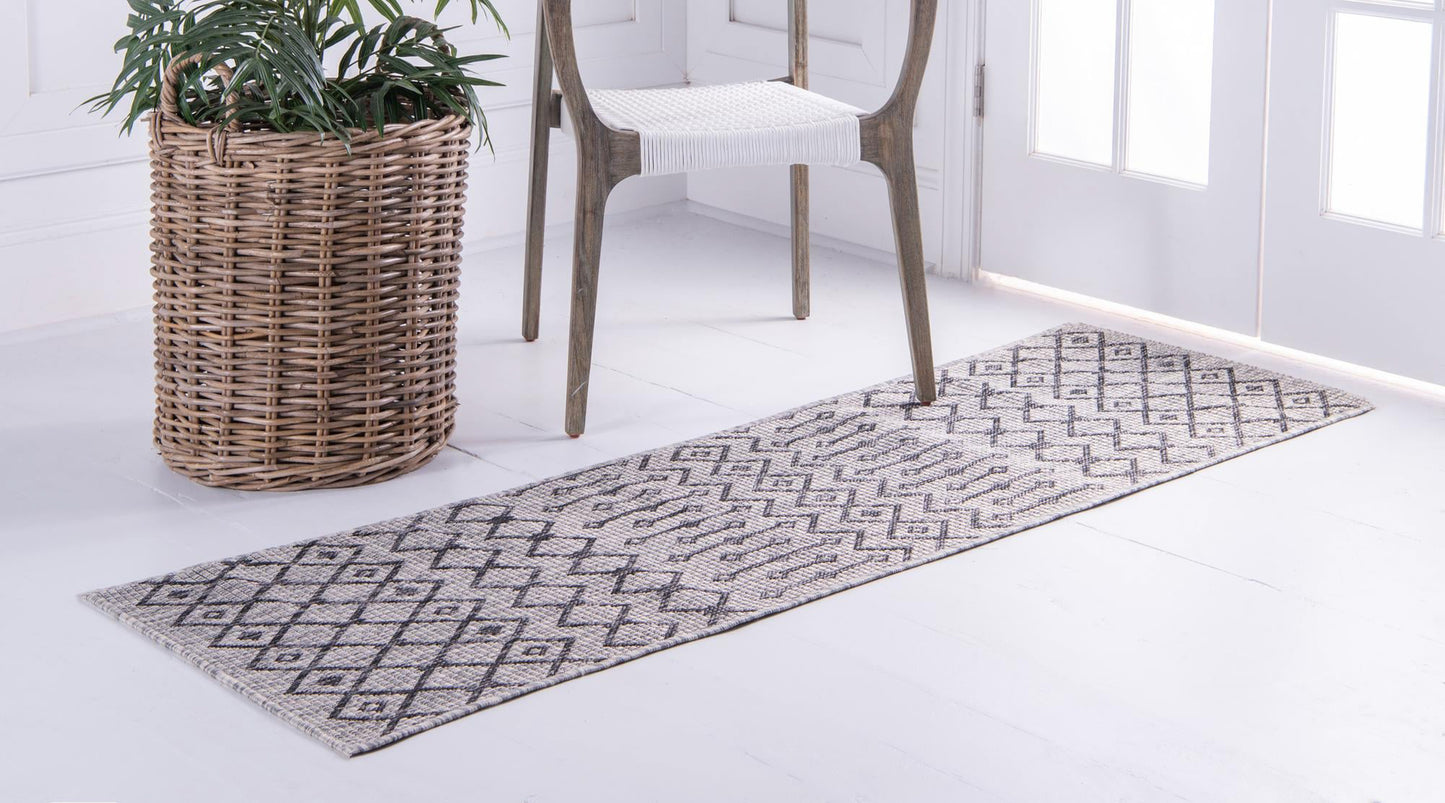 Teppich "OUTDOOR CIATO" Läufer Hellgrau 60x245 cm