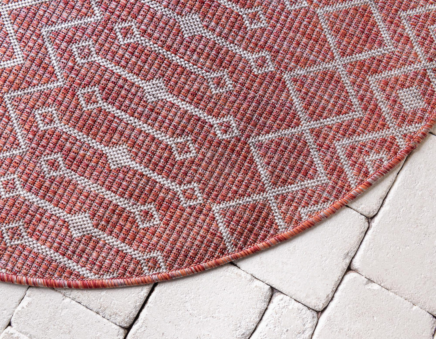 Teppich "OUTDOOR CIATO" Rund Rostrot 120x120 cm