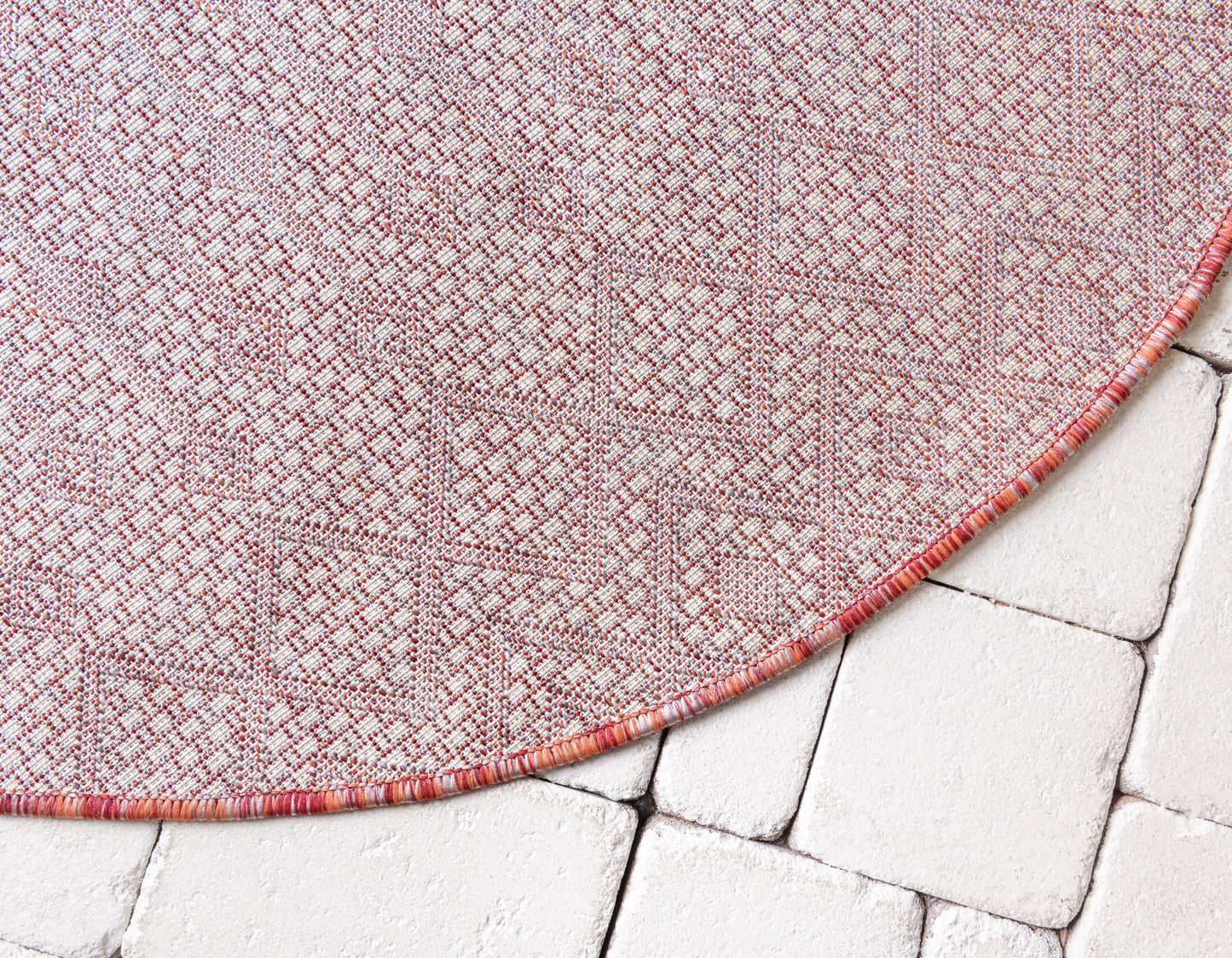 Teppich "OUTDOOR CIATO" Rund Rostrot 120x120 cm