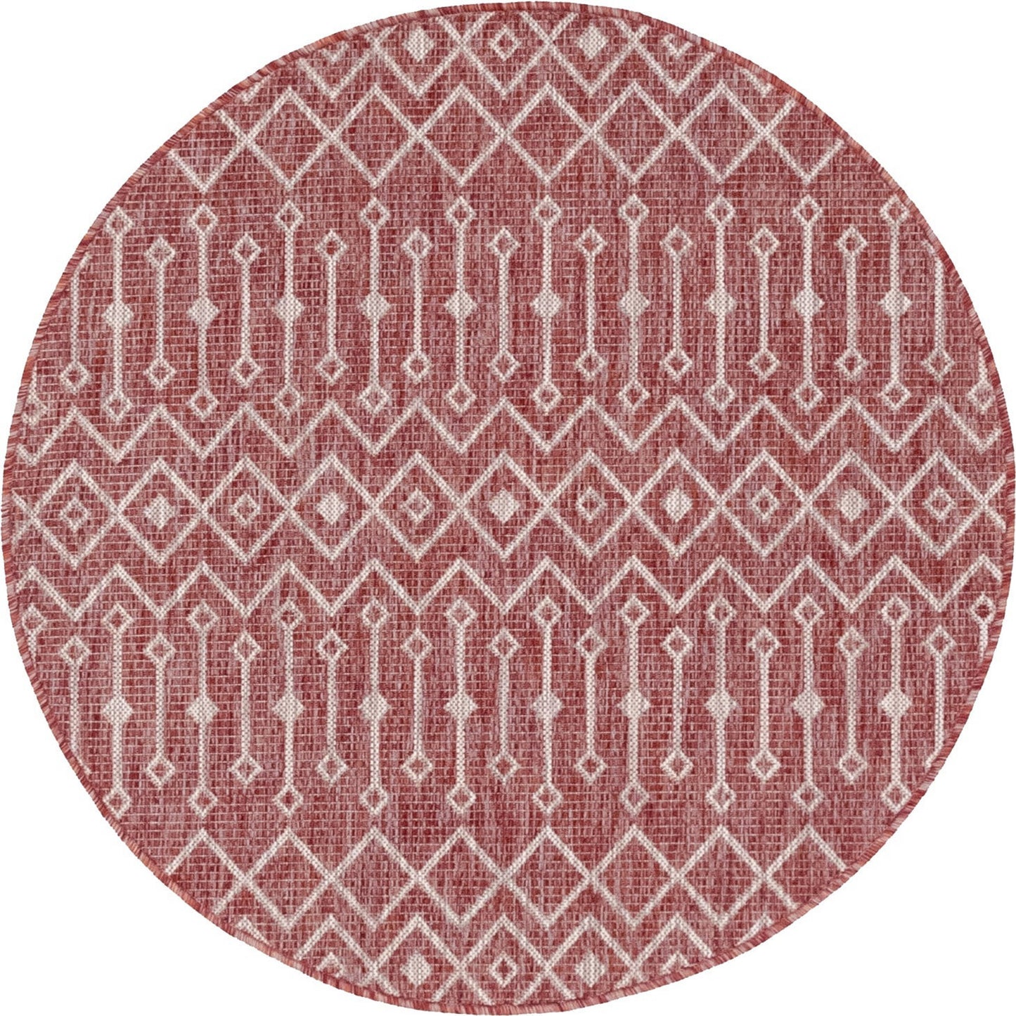 Teppich "OUTDOOR CIATO" Rund Rostrot 120x120 cm