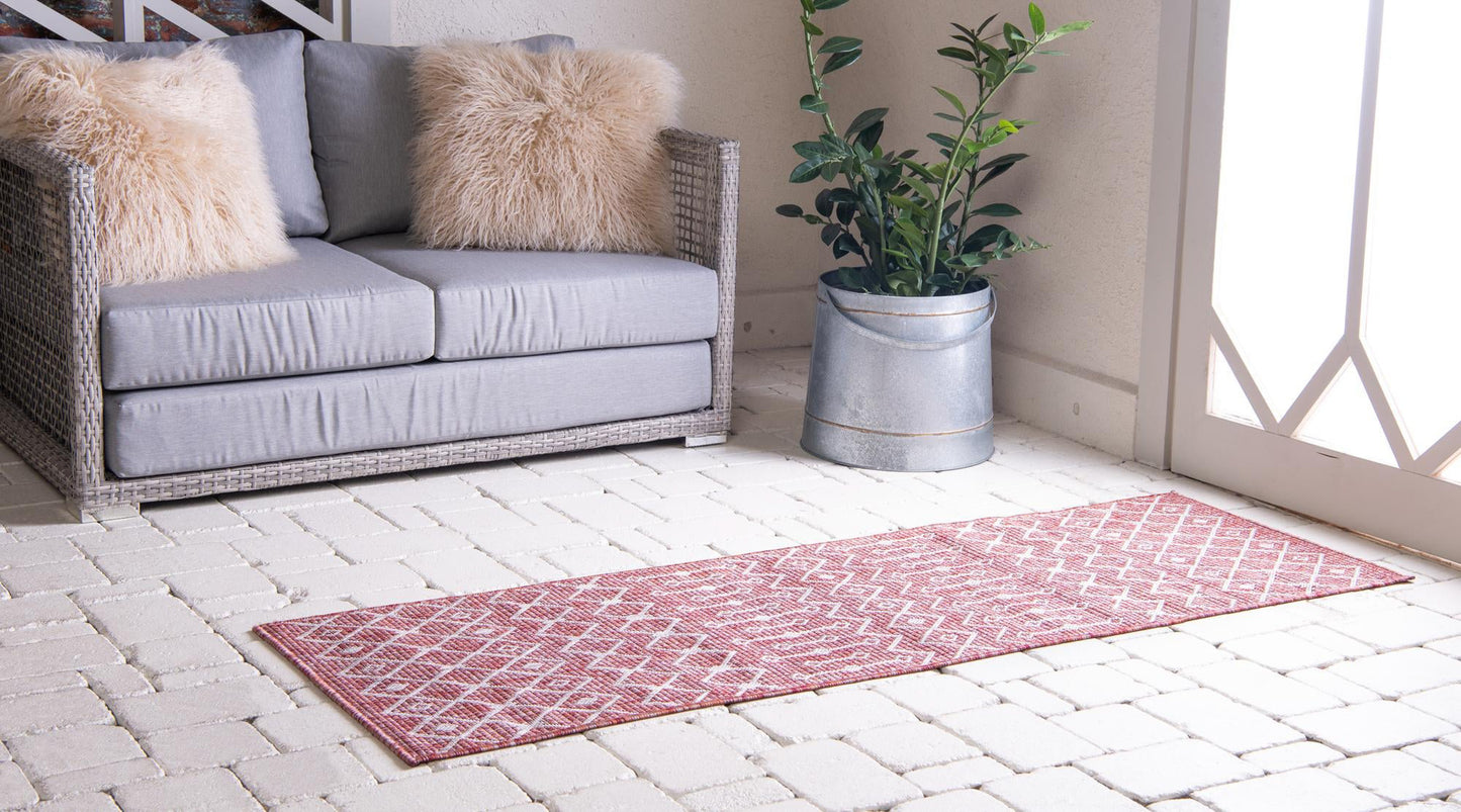 Teppich "OUTDOOR CIATO" Läufer Rostrot 60x245 cm