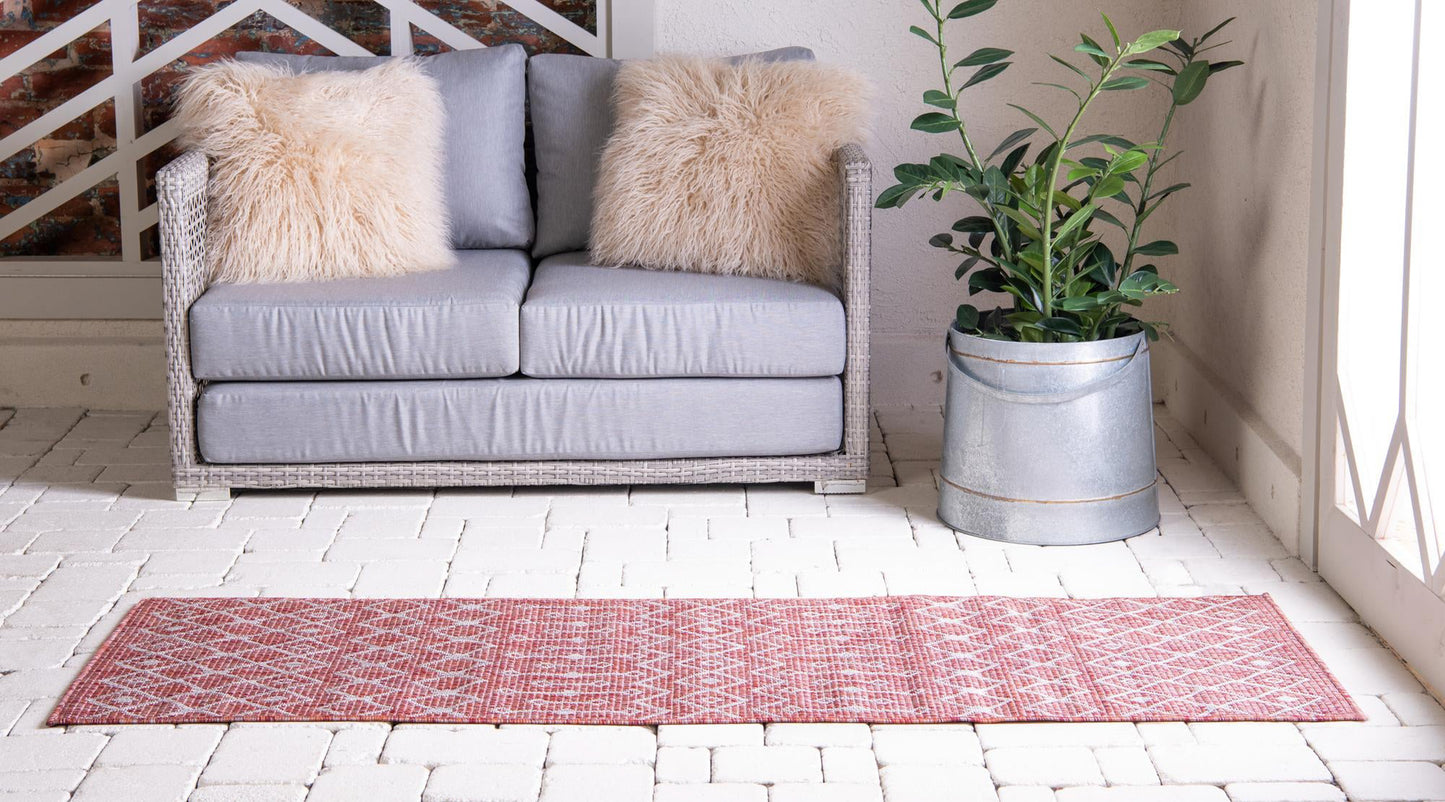 Teppich "OUTDOOR CIATO" Läufer Rostrot 60x245 cm