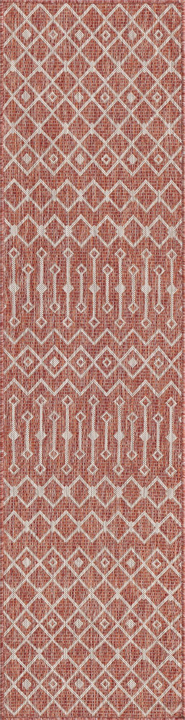 Teppich "OUTDOOR CIATO" Läufer Rostrot 60x245 cm