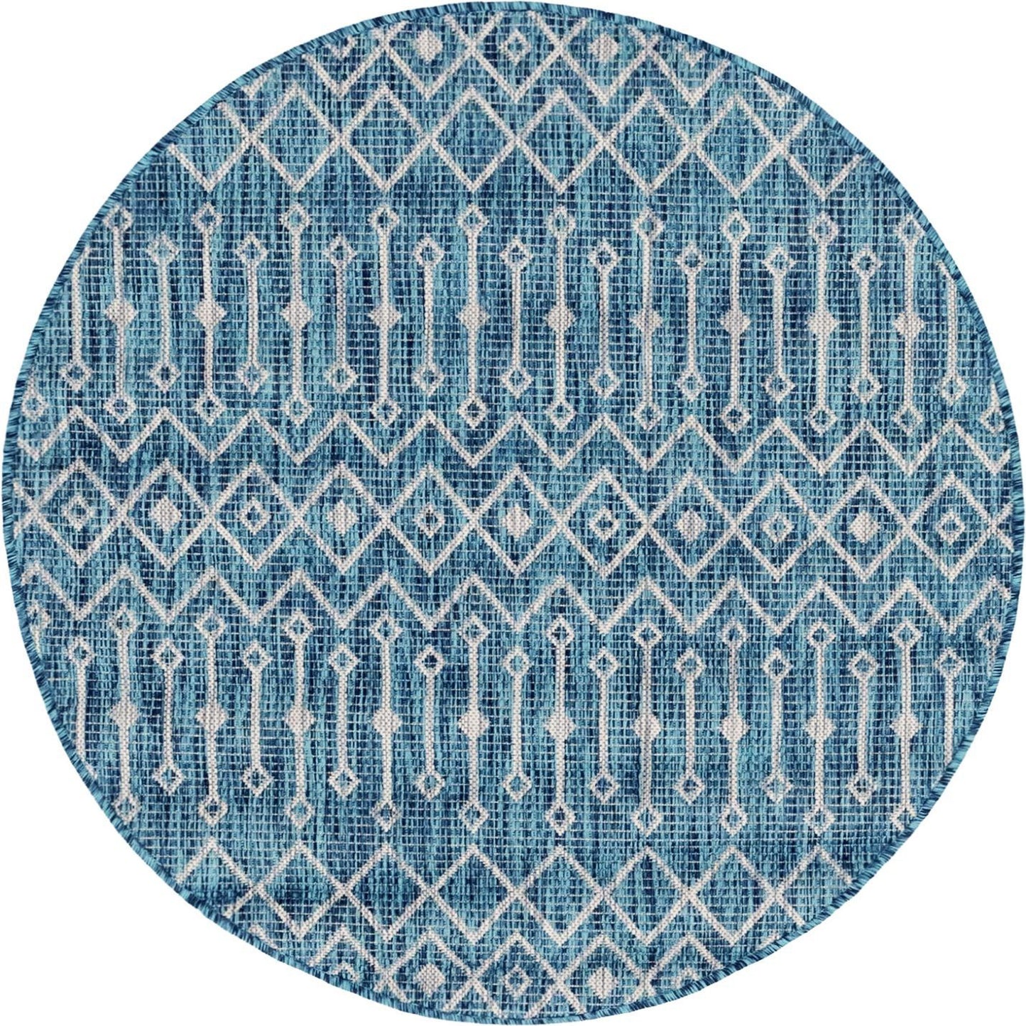 Teppich "OUTDOOR CIATO" Rund Blaugrün 120x120 cm