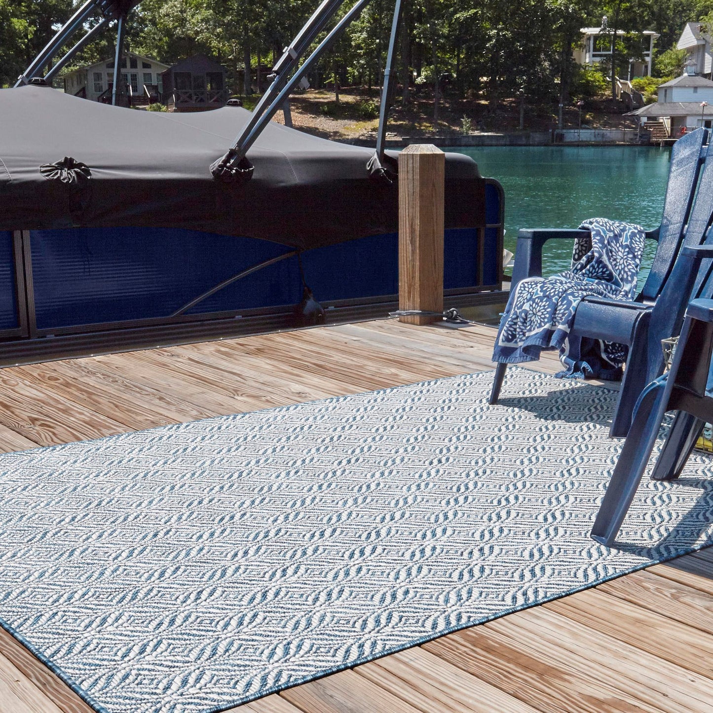 Teppich "OUTDOOR CIATO" Rechteckig Marineblau 150x245 cm