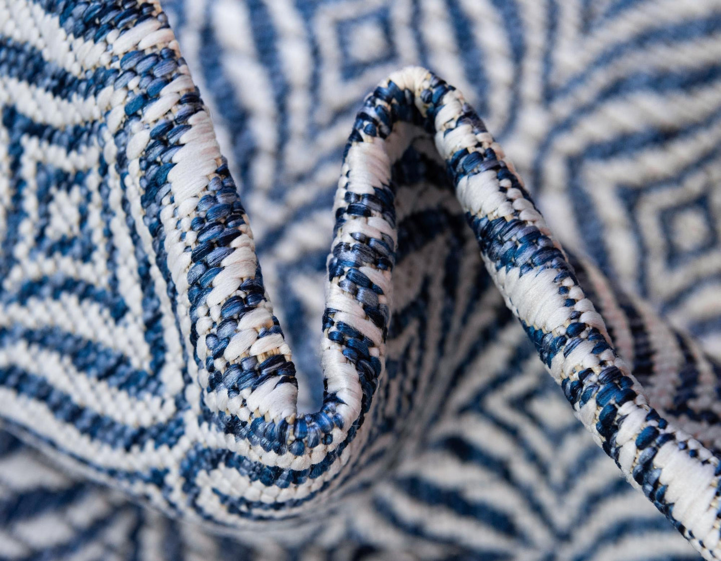 Teppich "OUTDOOR CIATO" Rund Marineblau 120x120 cm