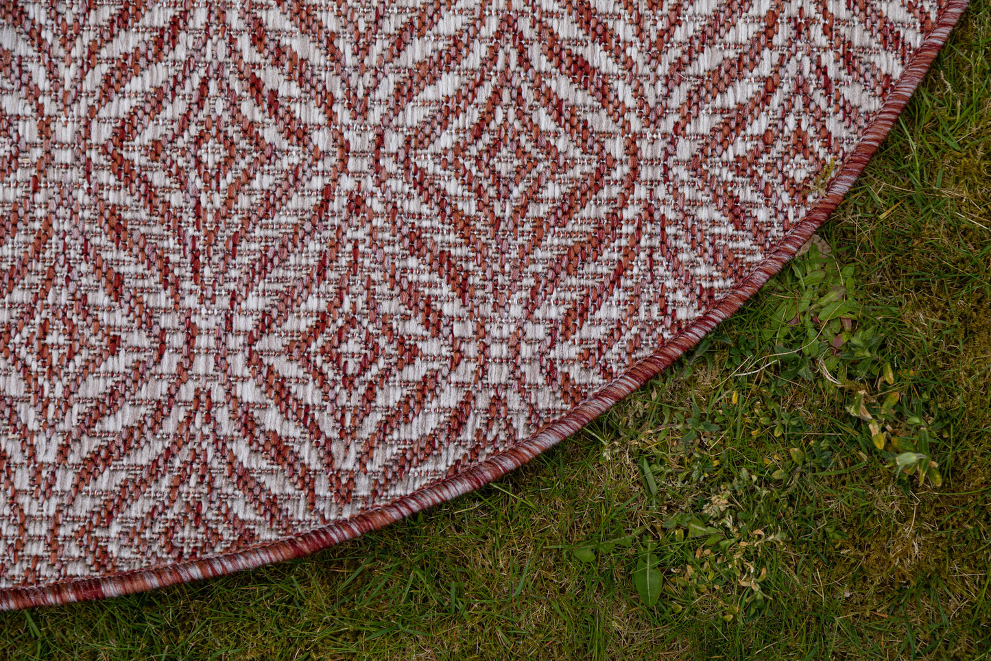 Teppich "OUTDOOR CIATO" Rund Rostrot 120x120 cm