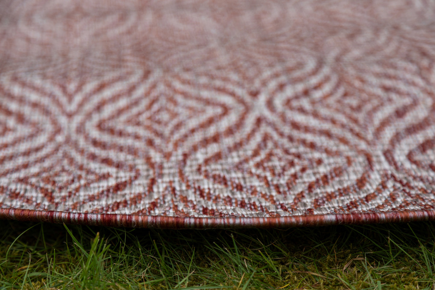 Teppich "OUTDOOR CIATO" Rund Rostrot 120x120 cm
