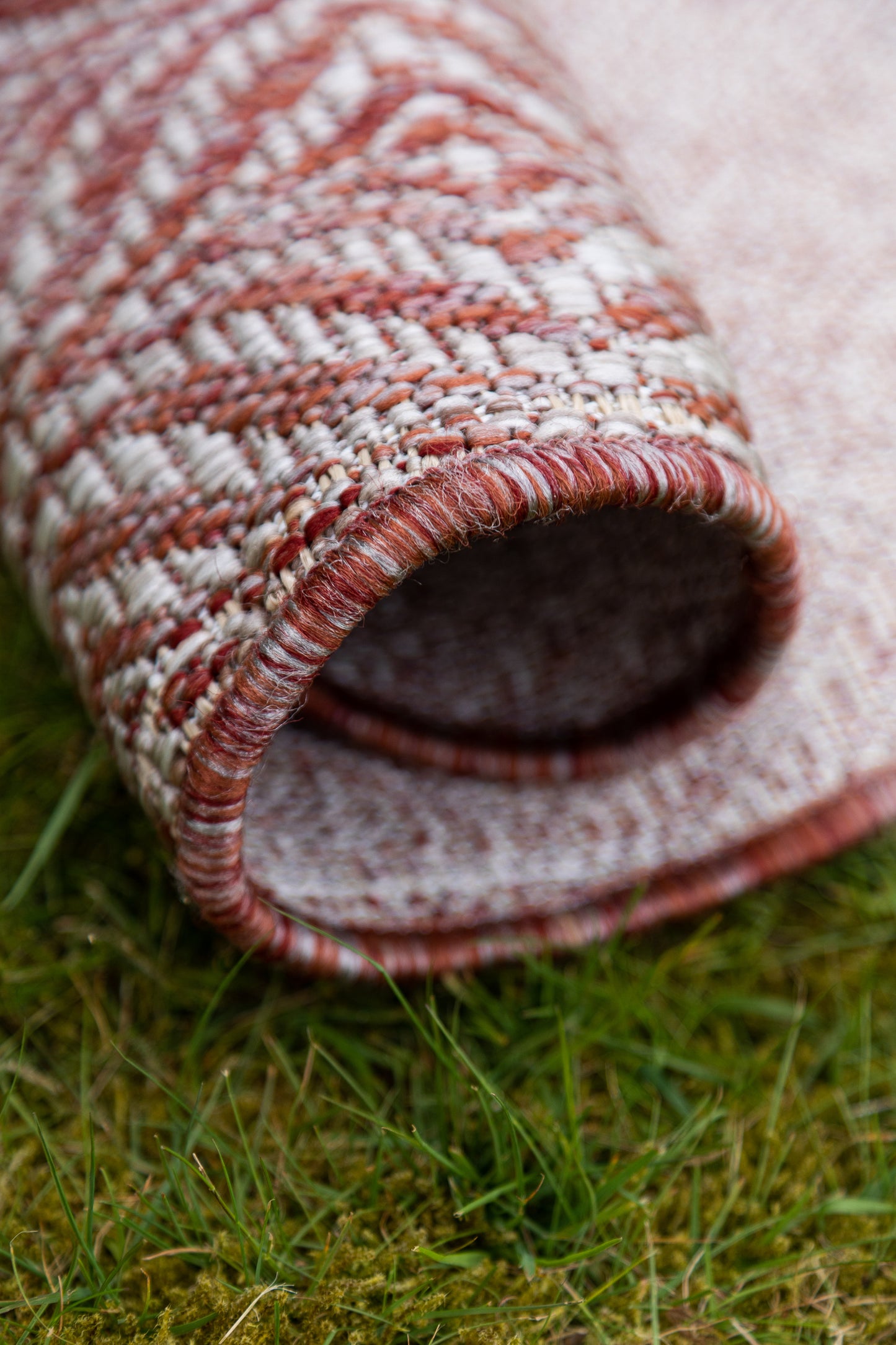 Teppich "OUTDOOR CIATO" Rund Rostrot 120x120 cm