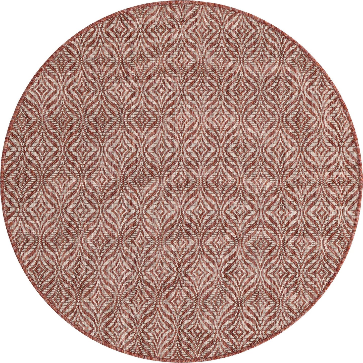 Teppich "OUTDOOR CIATO" Rund Rostrot 120x120 cm