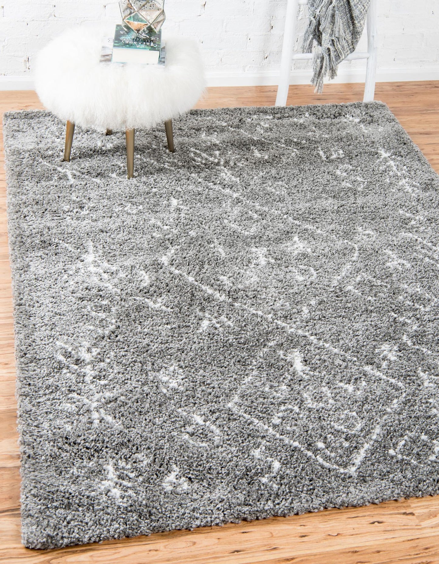 Teppich "MARA Shaggy" Rechteckig Grau 150x245 cm